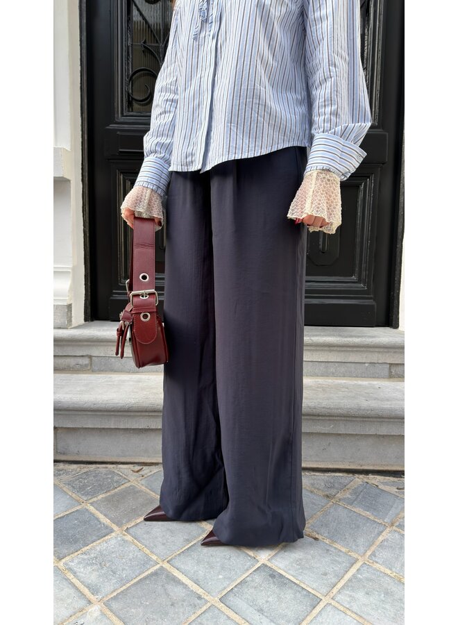 CELINE WIDE TROUSERS NAVY