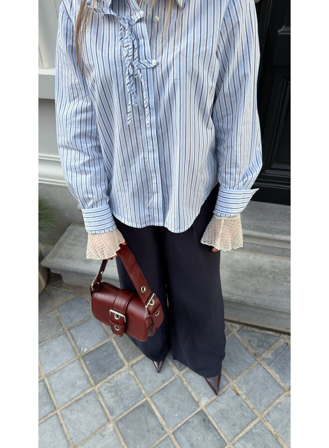 CELINE WIDE TROUSERS NAVY