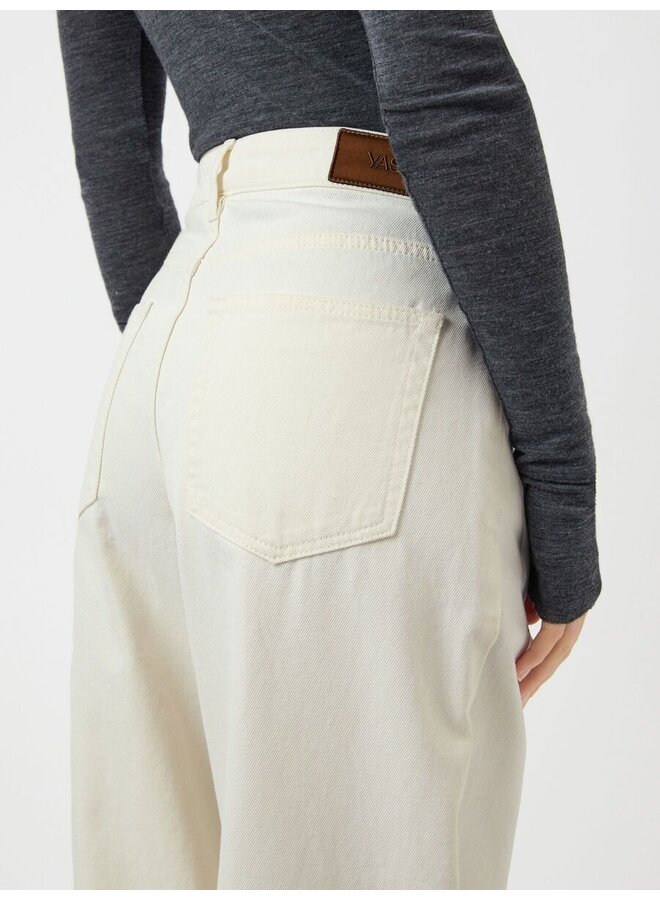 YASLISA BARREL ANKLE JEANS ECRU