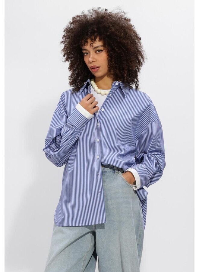 STRIPED SHIRT BLUE
