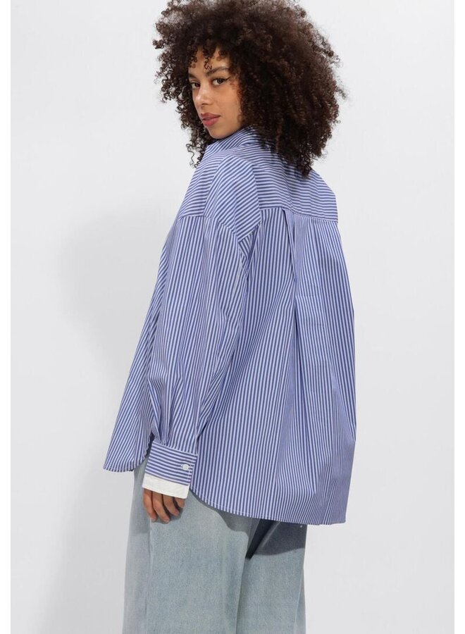 STRIPED SHIRT BLUE