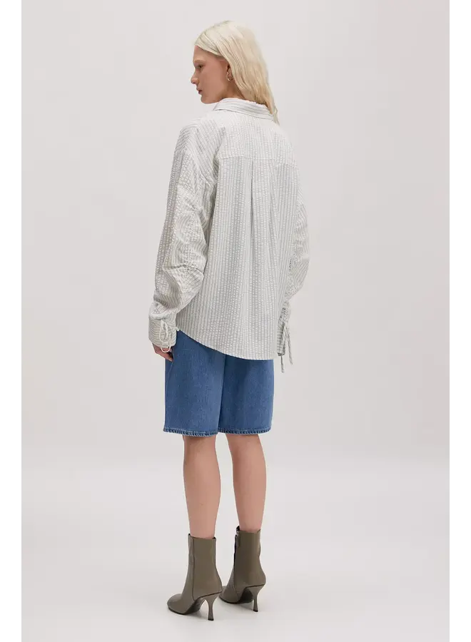 HANNI SHIRT CREAM/BLUE STRIPE