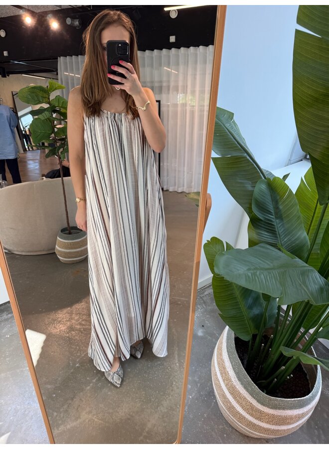 STRIPED MAXI DRESS