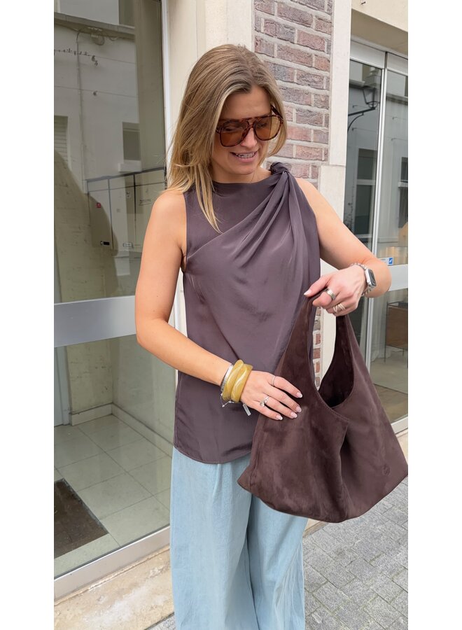ALLEGRA TOP BROWN