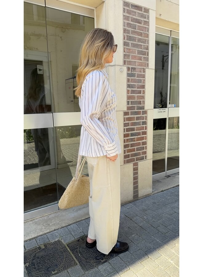 JOSSELIN STRIPED SHIRT WHITE
