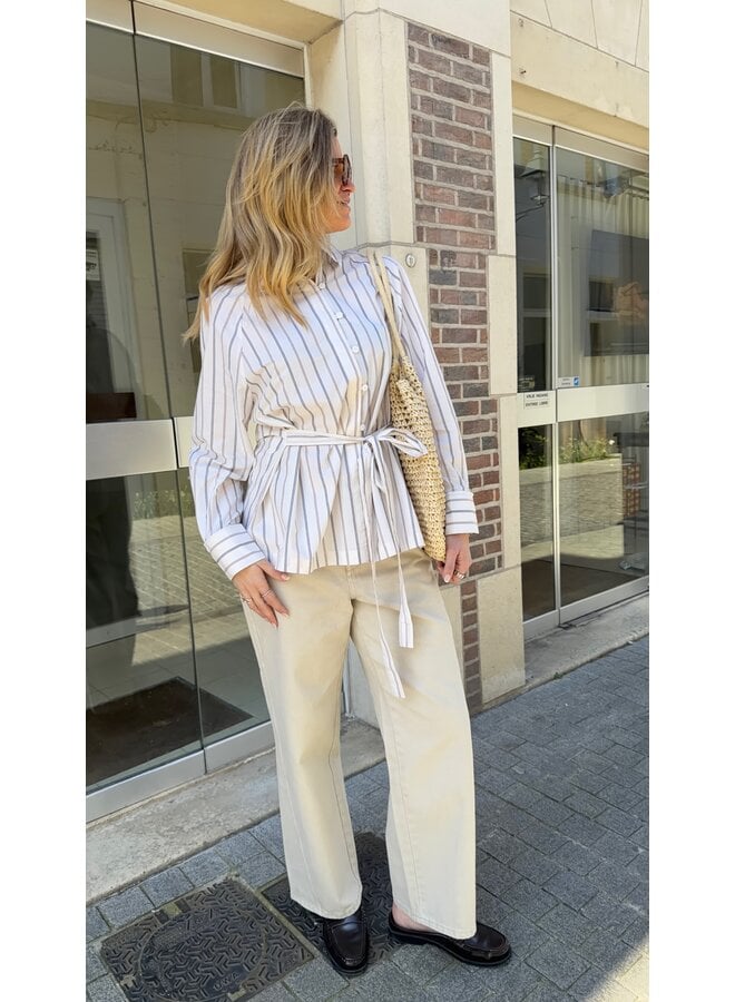 JOSSELIN STRIPED SHIRT WHITE