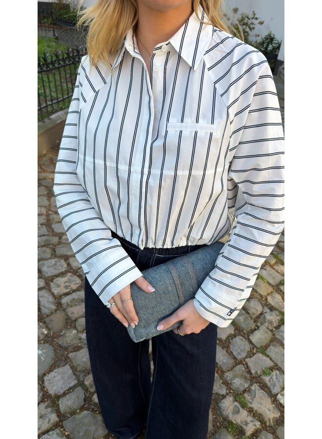 AXEL STRIPED SHIRT WHITE