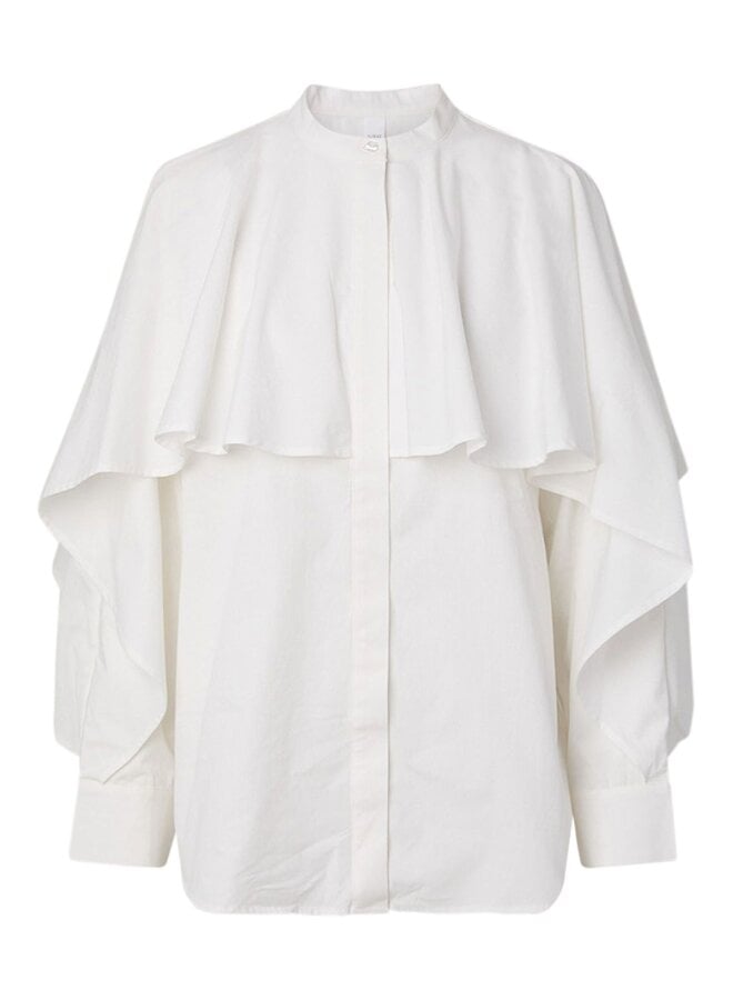 YASLAU CAPE SHIRT STAR WHITE