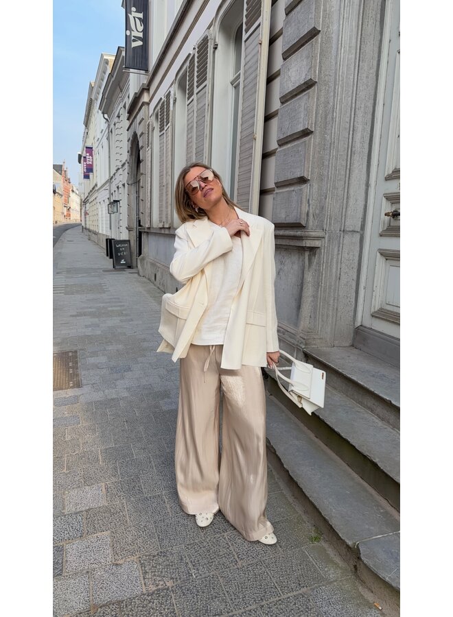 YASTURINO WIDE PANTS FOG