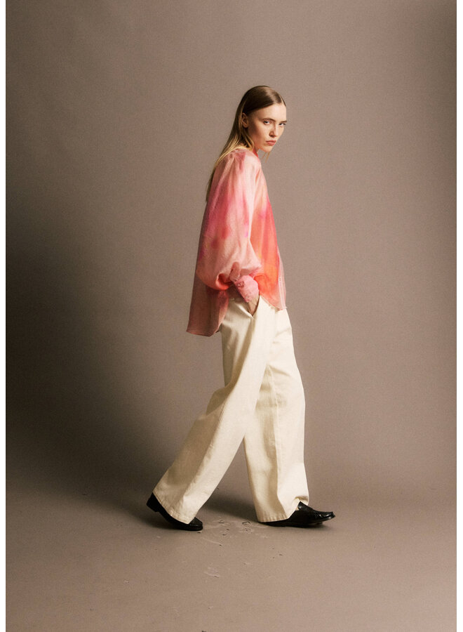 JEAN CLAUDE BARREL JEANS BEIGE