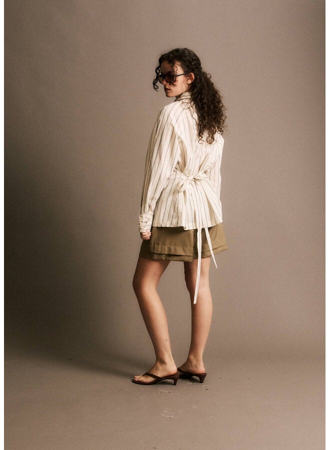 JOSSELIN STRIPED SHIRT WHITE