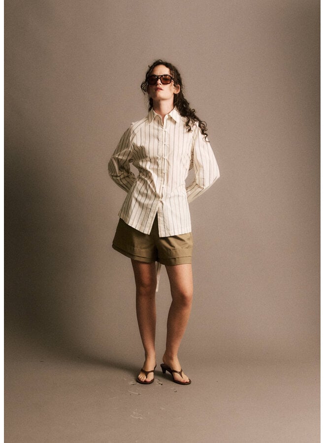 JOSSELIN STRIPED SHIRT WHITE