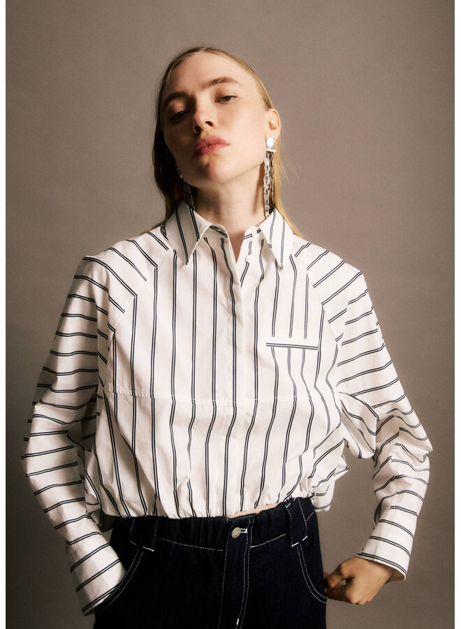 AXEL STRIPED SHIRT WHITE