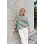 SOREN TOP GREEN/BROWN STRIPE