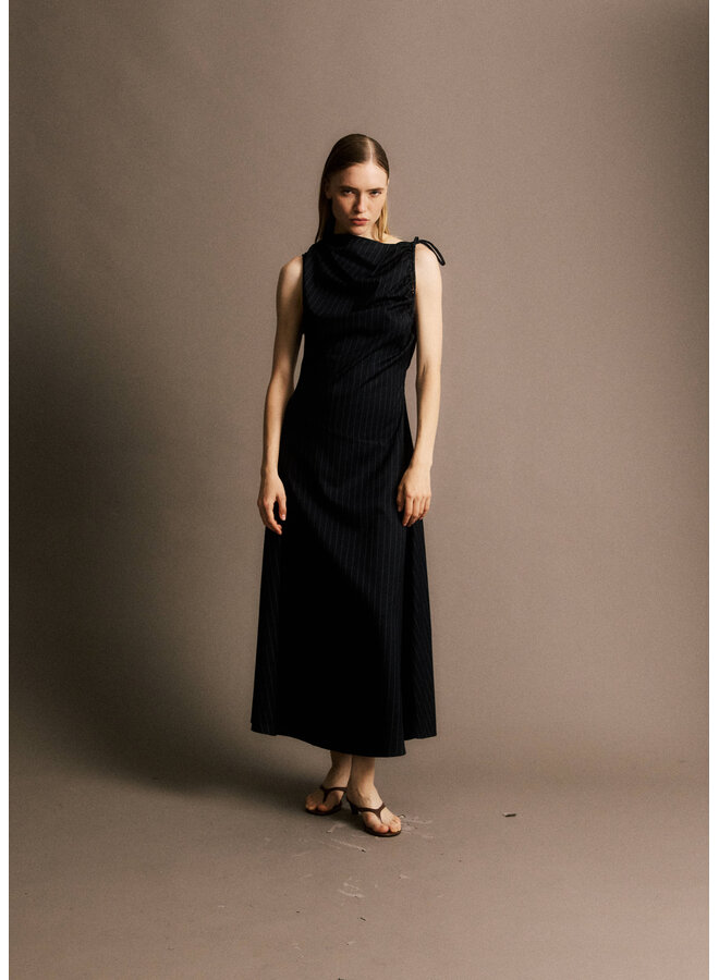 YSÉE DRESS STRIPED NAVY