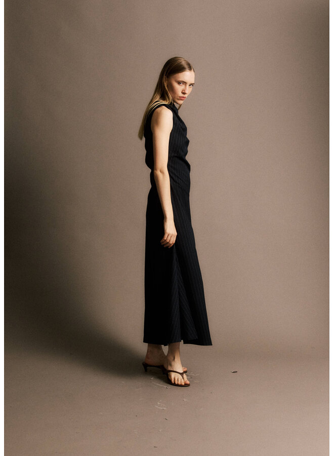 YSÉE DRESS STRIPED NAVY