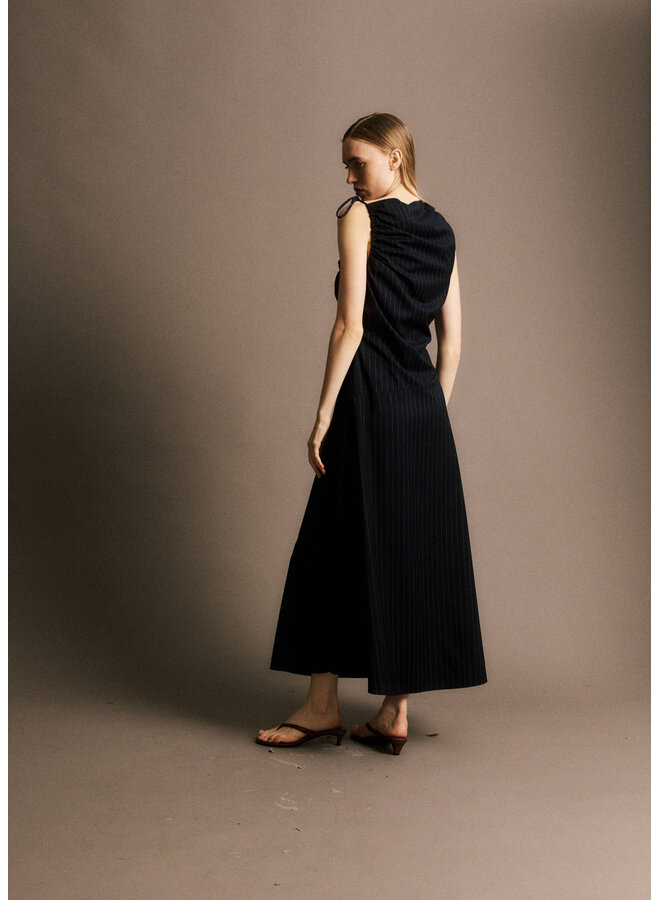 YSÉE DRESS STRIPED NAVY