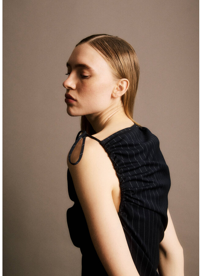 YSÉE DRESS STRIPED NAVY