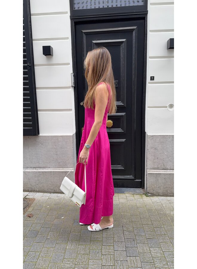 YASVERNA LONG DRESS FUCHSIA
