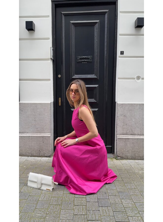 YASVERNA LONG DRESS FUCHSIA