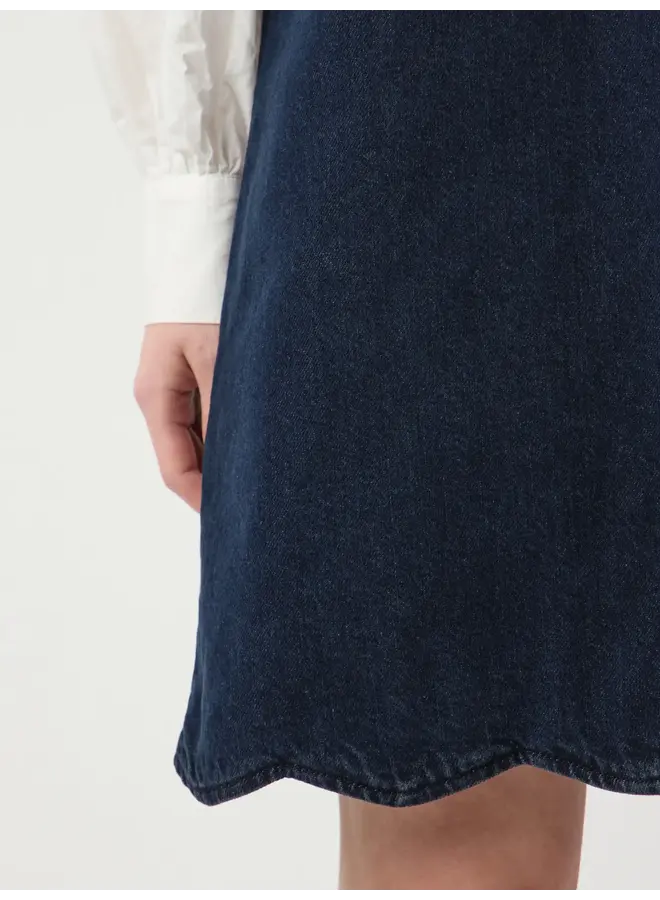 YASSCALLOP DENIM DRESS