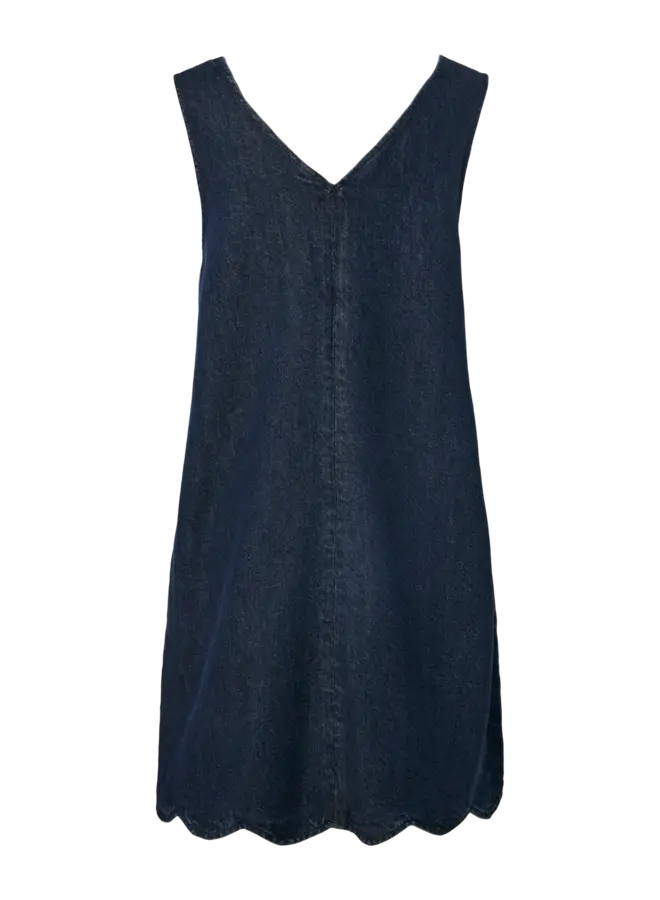 YASSCALLOP DENIM DRESS