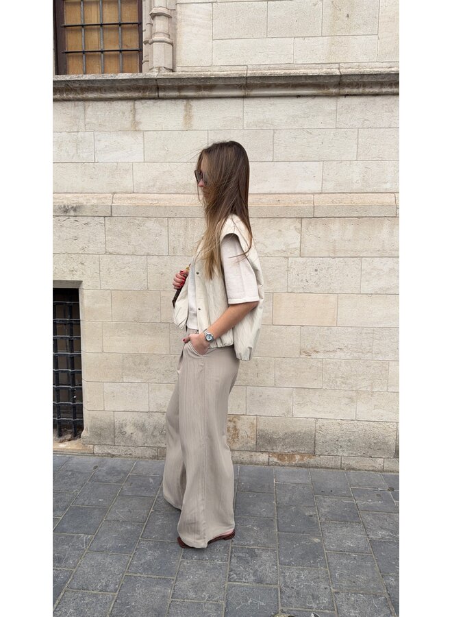 POLKA PANTS LIGHT SAND