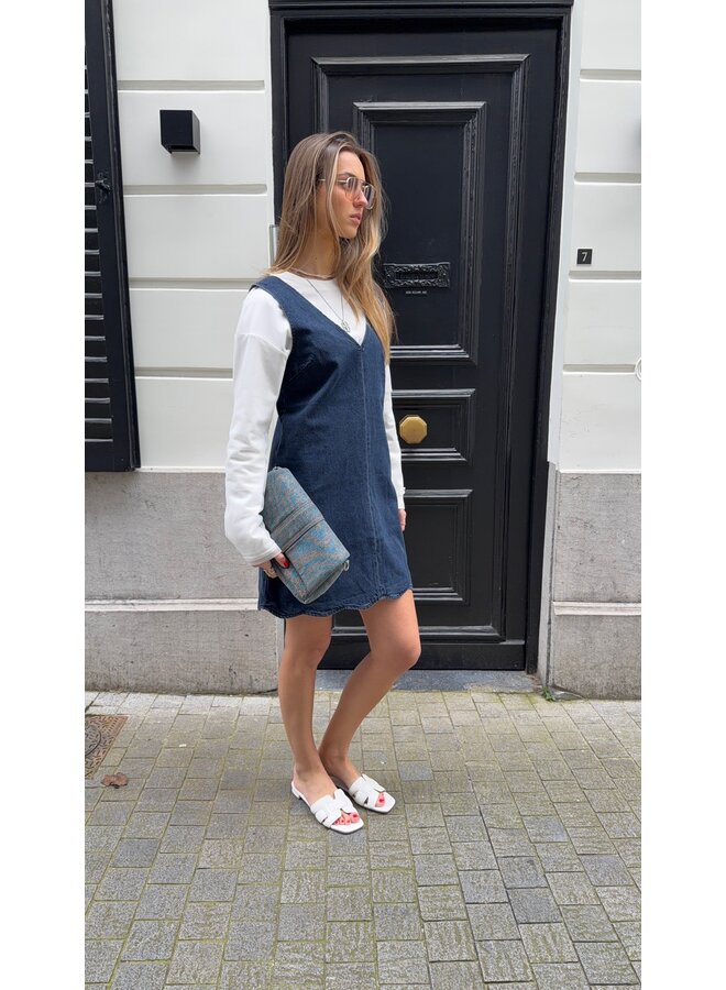 YASSCALLOP DENIM DRESS