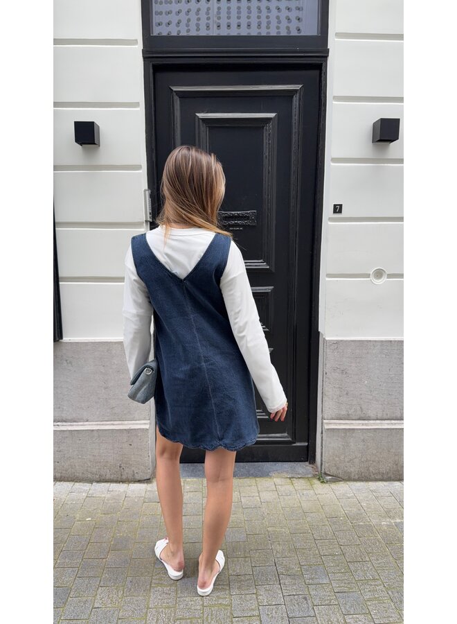 YASSCALLOP DENIM DRESS
