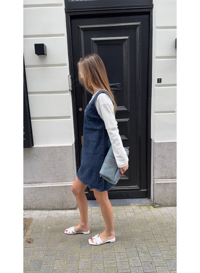 YASSCALLOP DENIM DRESS