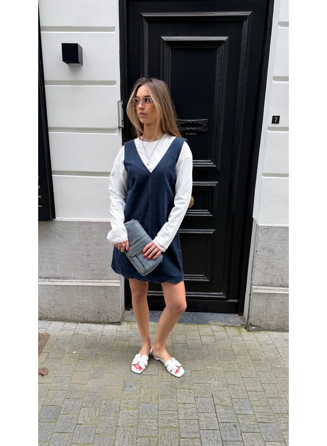 YASSCALLOP DENIM DRESS