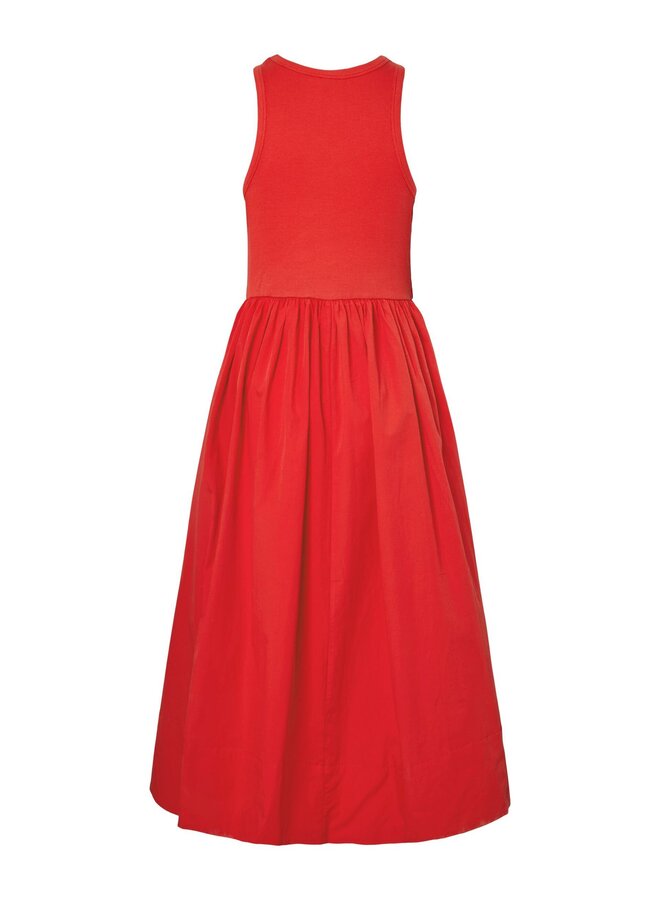 YASMIRI LONG DRESS FIERY RED