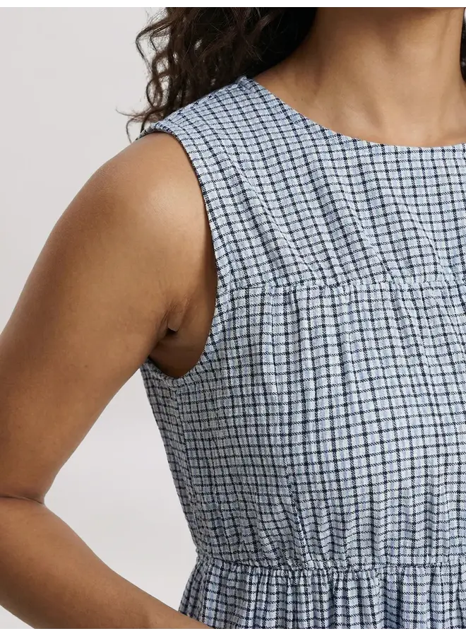 EVELIN DRESS BLACK/SKYWAY