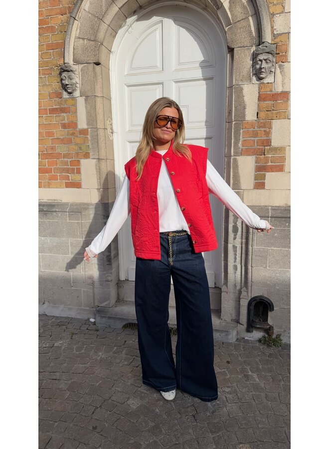 YASCASI PADDED VEST FIERY RED