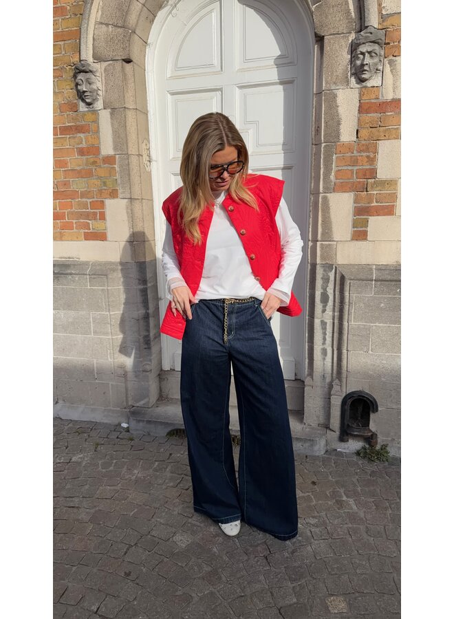 YASCASI PADDED VEST FIERY RED