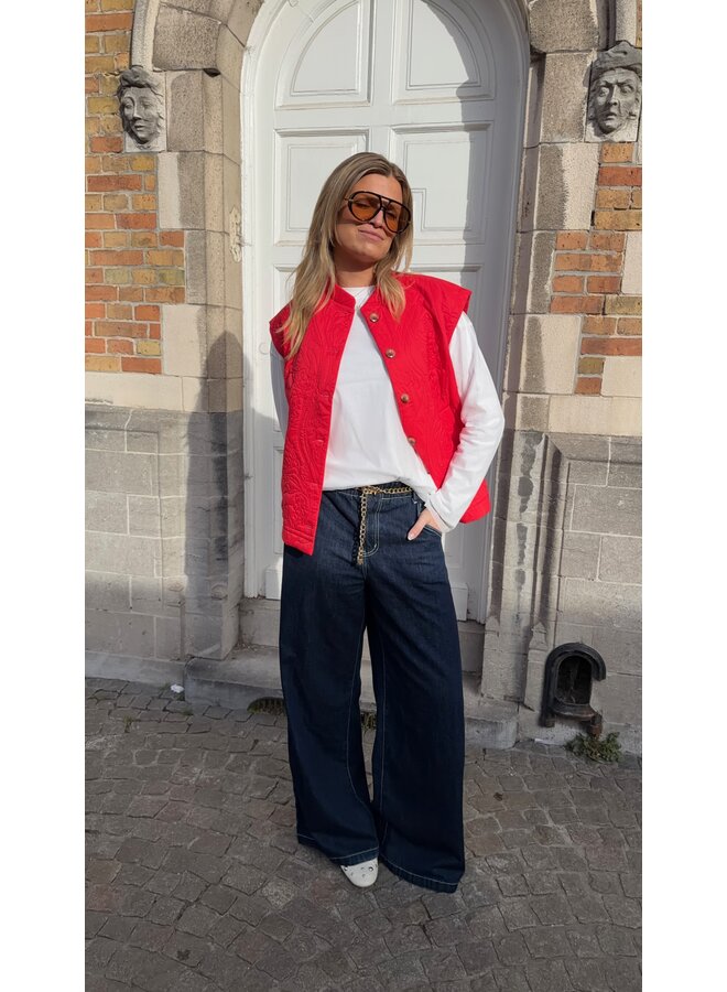 YASCASI PADDED VEST FIERY RED