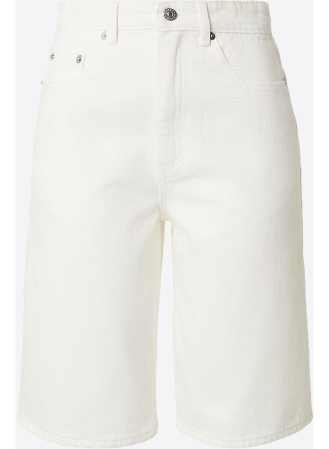 ADDISON DENIM SHORTS WHITE
