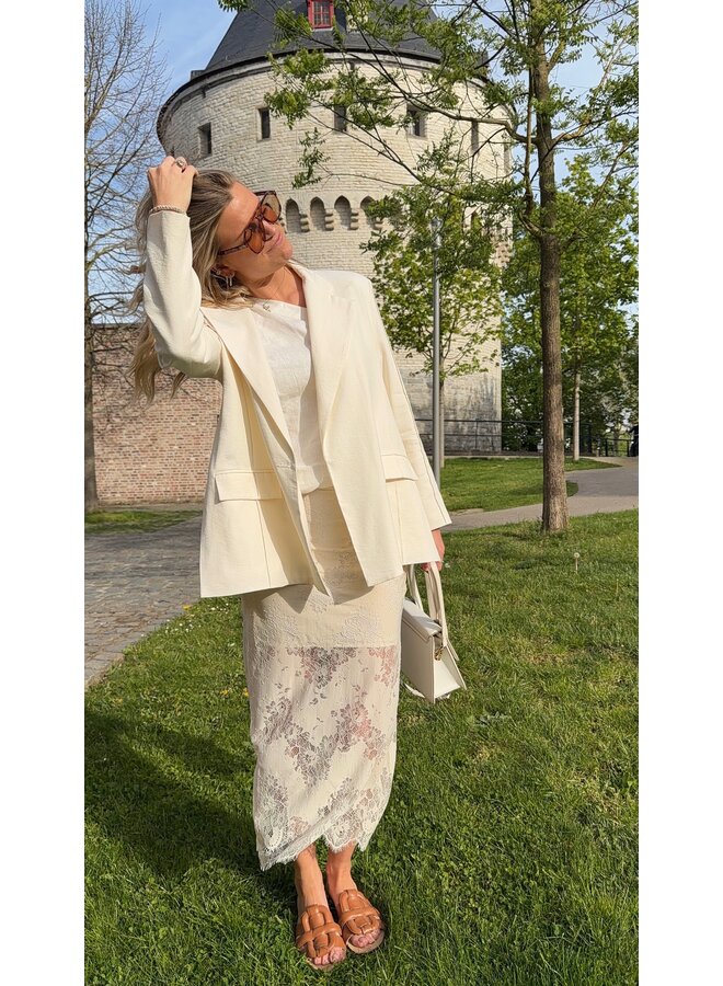 SHARON SKIRT ALMOND MILK