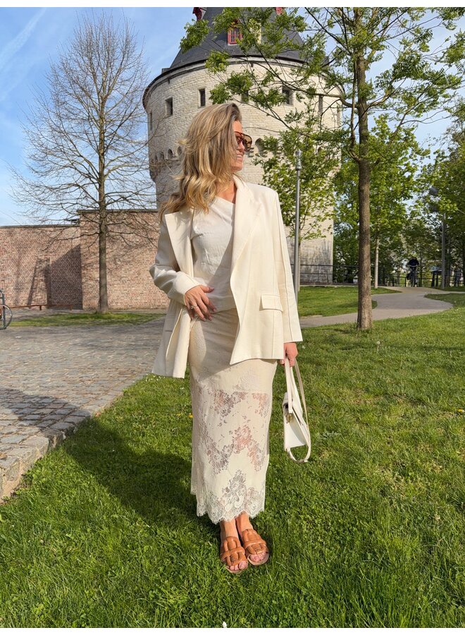 SHARON SKIRT ALMOND MILK