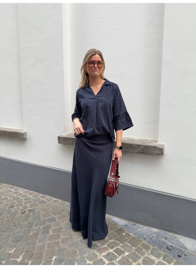 NAJA BLOUSE DARK NAVY