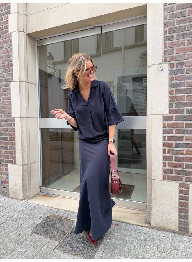 NAJA BLOUSE DARK NAVY