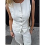 LYLA DENIM VEST WHITE