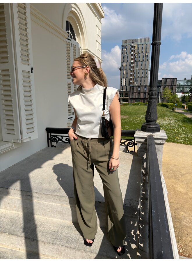 YASNARA PANTS DUSTY OLIVE