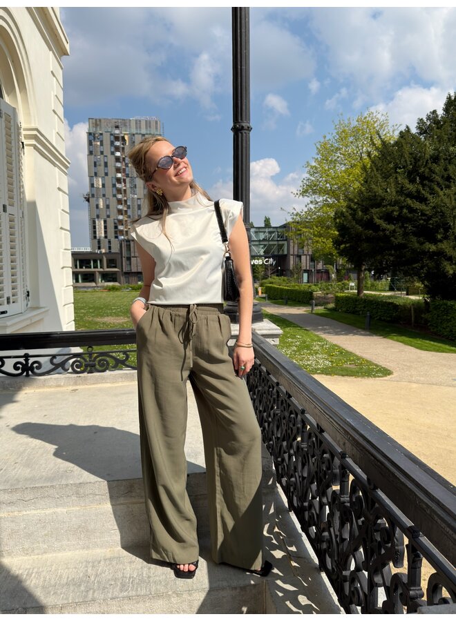 YASNARA PANTS DUSTY OLIVE
