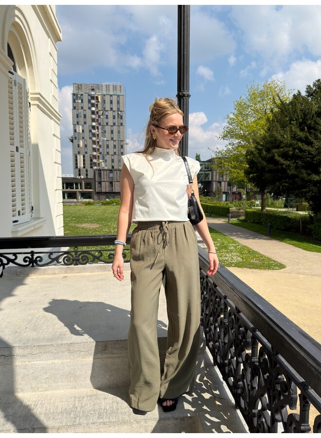 YASNARA PANTS DUSTY OLIVE