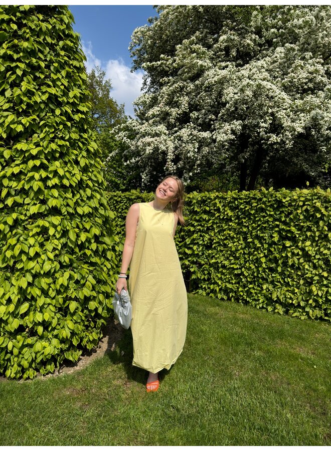 FLORA DRESS DUSTY YELLOW