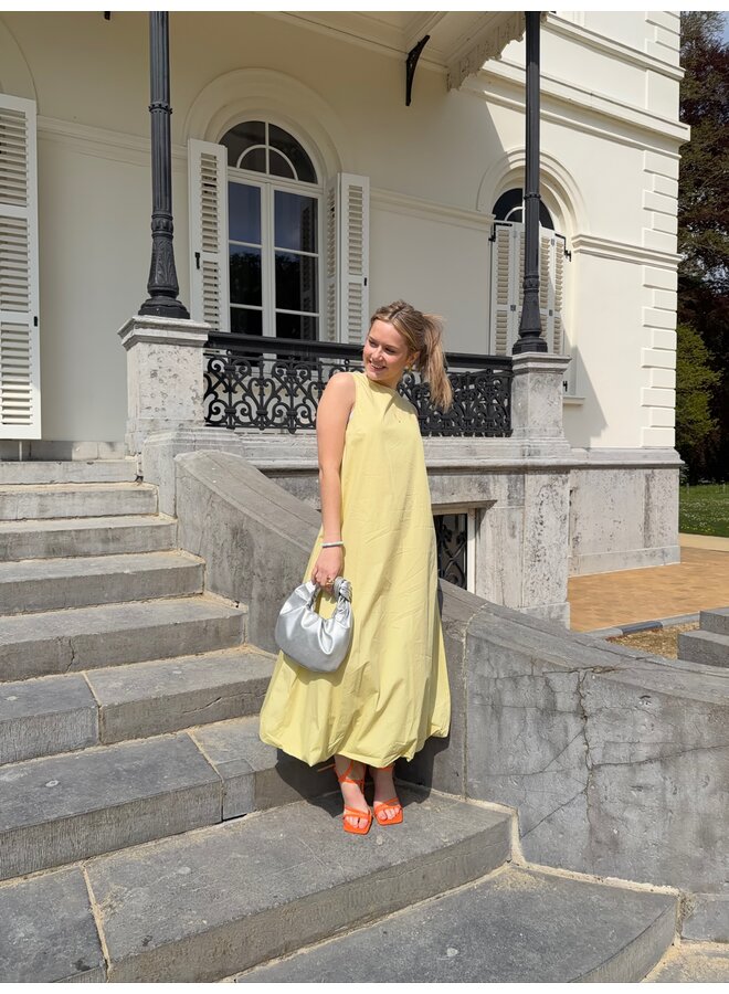 FLORA DRESS DUSTY YELLOW