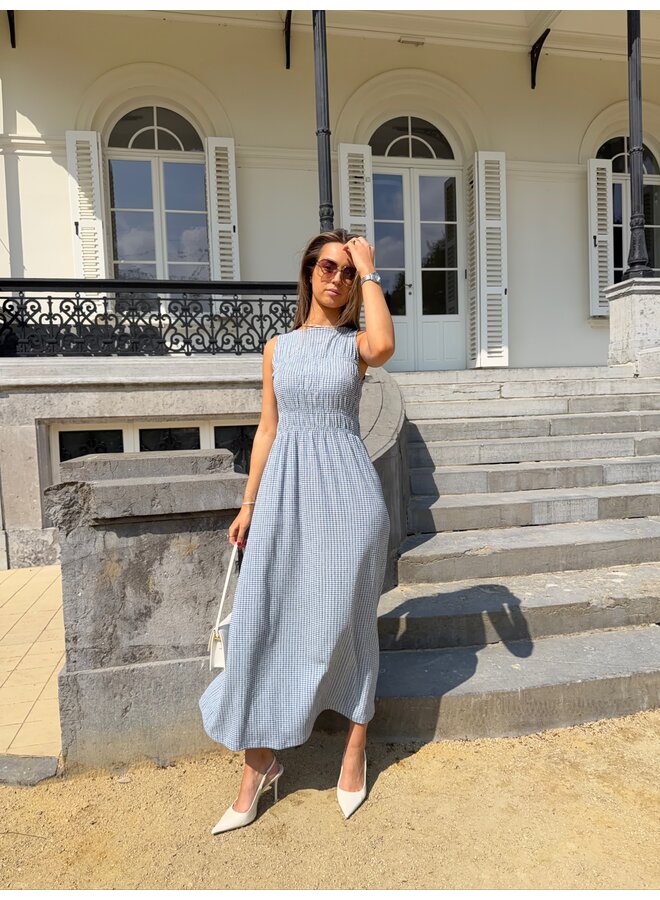 EVELIN DRESS BLACK/SKYWAY