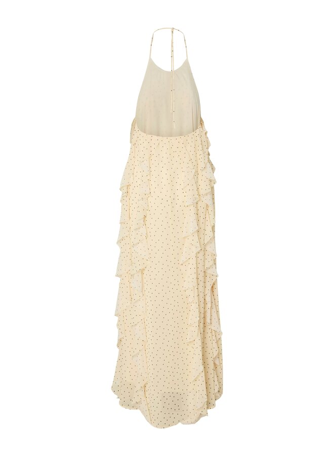 YASFINILLO HALTERNECK LONG DRESS YELLOW