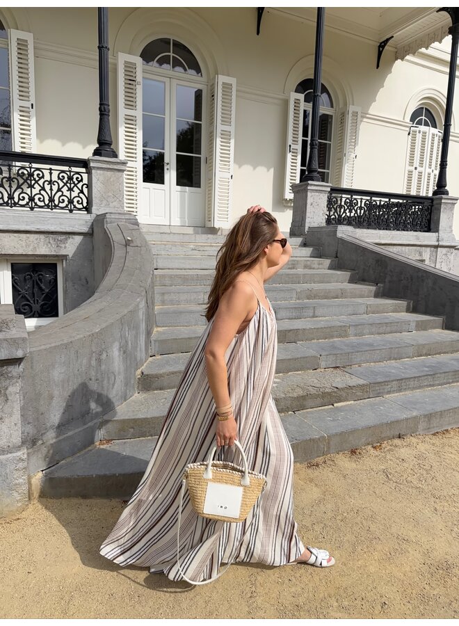 STRIPED MAXI DRESS
